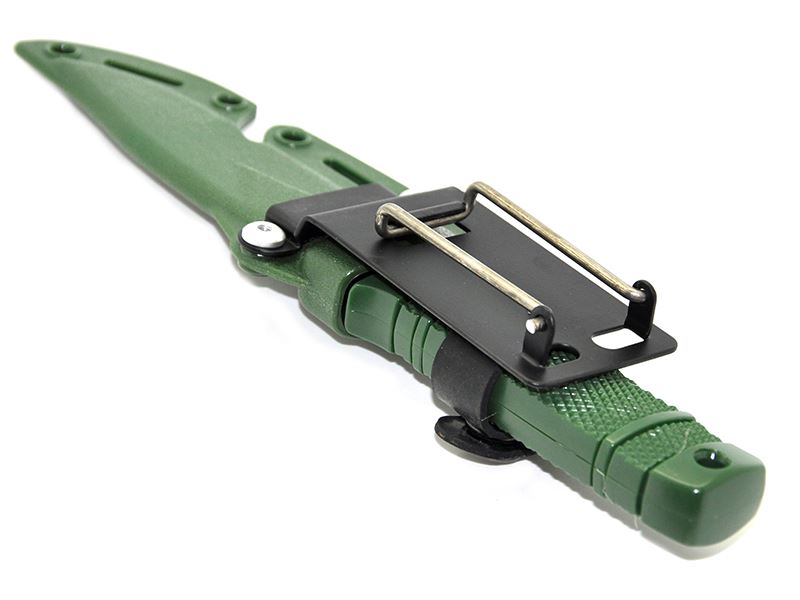 Rubber Knife with Hard Holster (Green)