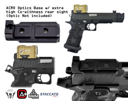 Staccato Licensed P New Version with Comp Gas Blowback Airsoft Pistol (R611-2A)