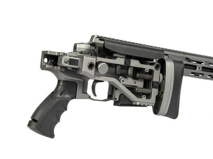 Ares MSR303 Sniper Rifle with Case (Tool-Less Assemble - Spring Powered - Titanium Grey - MSR-303 - MSR-021)
