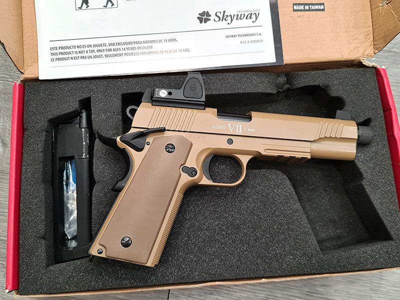 Secutor - Rudis Magna - 1911 - VII Custom Pistol (Co2 Powered - Gas Ready - Tan12)