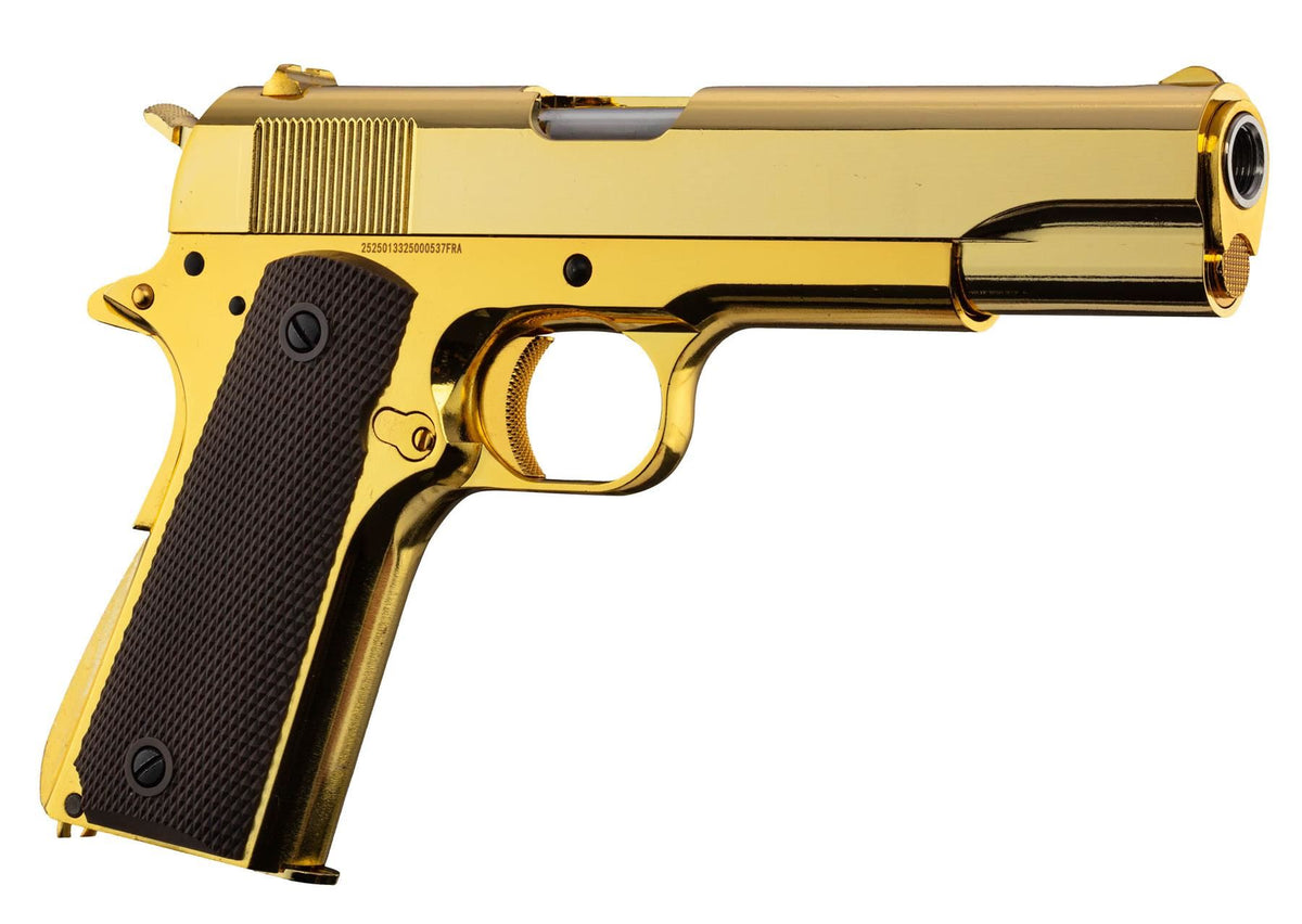 Golden Eagle 1911 Full Metal GBB Airsoft Pistol w/ Hard Case - Gold
