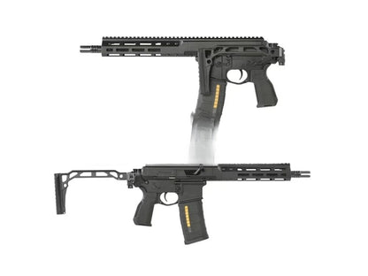 [Pre-Order] Double Eagle 10.5 DWS-180 w/ Folding Stock - Gas Blowback Rifle (MWS System / Steel Bolt - G107A-02 BK)