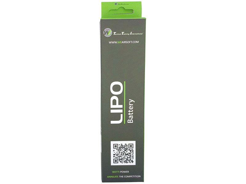 WE Battery 3000mAh Lipo 7.4V 25C Nun-Chuck Cont. (3+3)