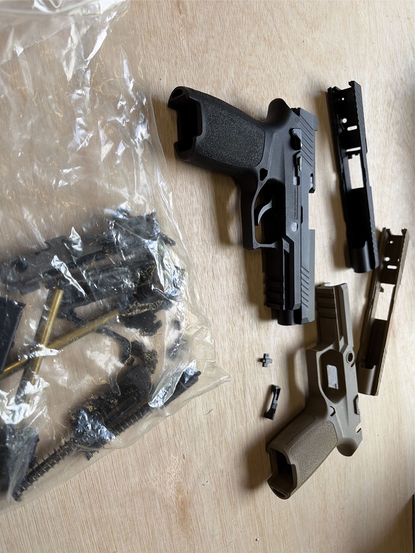 [Boneyard] AEG F17 Gas Blowback Pistol (Tan) - In pieces - possibly missing pieces
