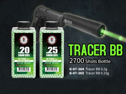 G&G Tracer BB's 0.20g Bottle (2700 Rounds - Green Tracer - G-07-264)