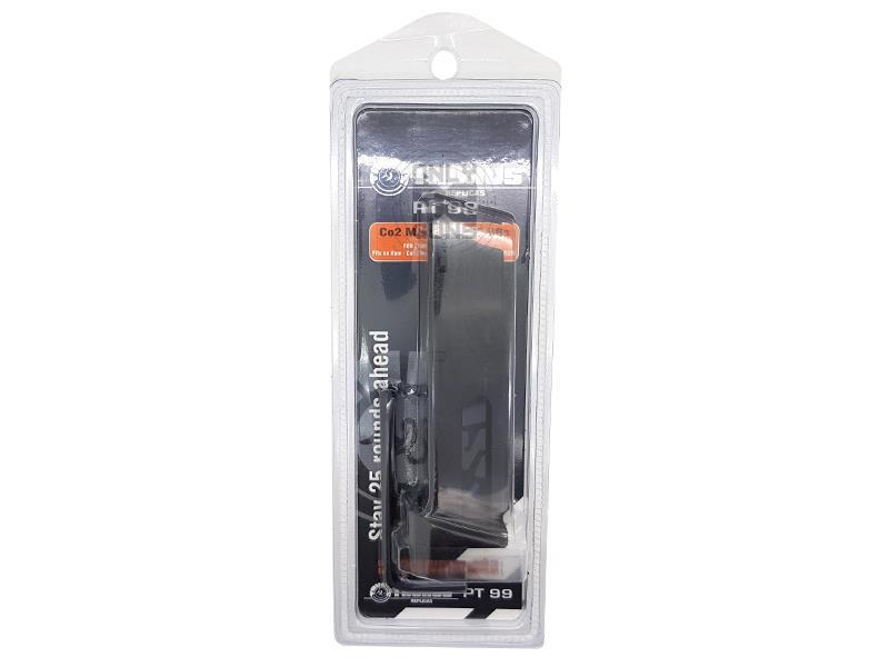 Tauras PT92 Hair Line Silver Co2 Magazine (25 Rounds - Cybergun - 215018)