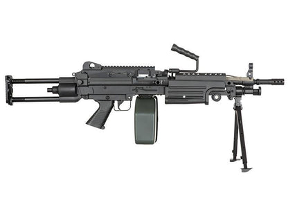 A&K M249 Para with Sound Control Drum Magazine (Black - AK-M249-PARA-P)