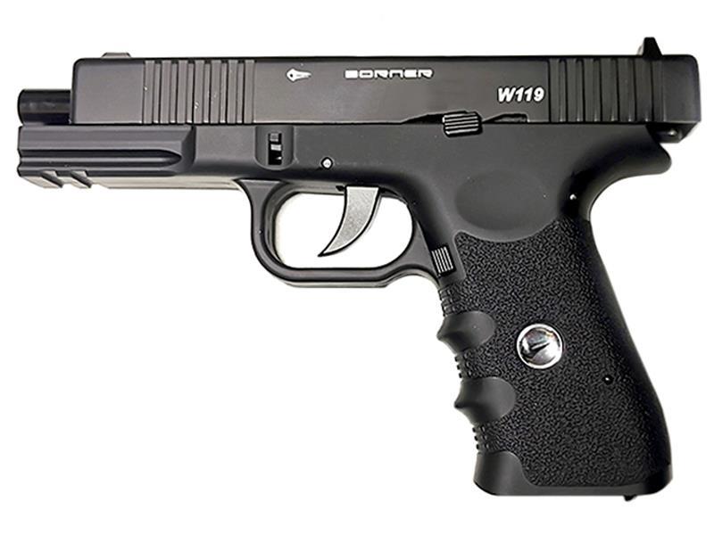 Borner 4.5mm/.177 W119 Co2 Blowback Pistol (Metal Slide)