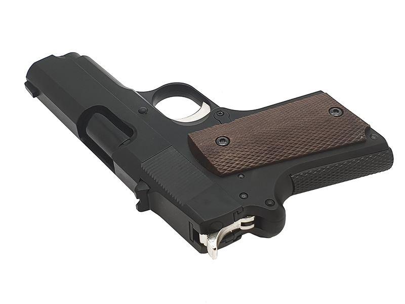 Army R45 Stubby Gas Blowback Pistol (Polymer Body and Slide - Black - R45)