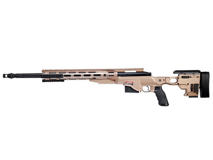 Ares MS700 TX System CNC Sniper Rifle Spring Powered with Rails (Black) (MSR-013)