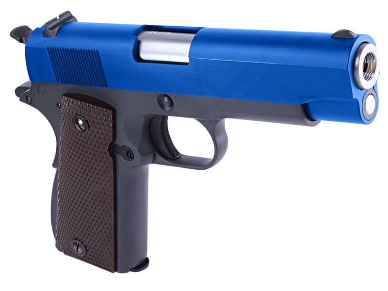 WE - 1911 "Commander" 1943 - Gas Blowback Pistol (Full metal - Grey/Blue)