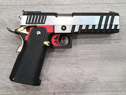 Armorer Works Custom Hi-Capa Double Barrel - Silver Slide Silver Barrel