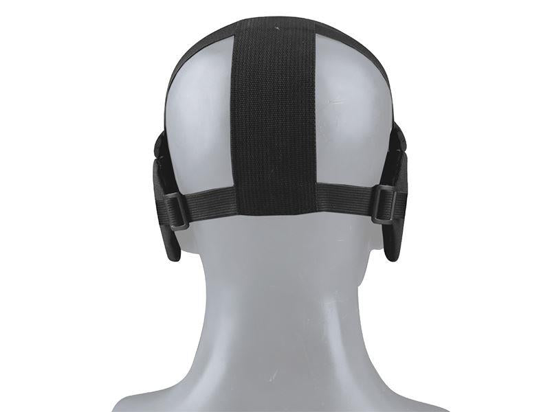 Big Foot Tactical Mesh Half Face Mask (With Ear Protection - Black)
