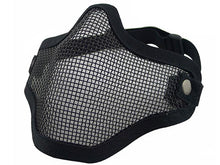Big Foot V1 Strike Steel Half Face Mask (One Belt Version) (Black)