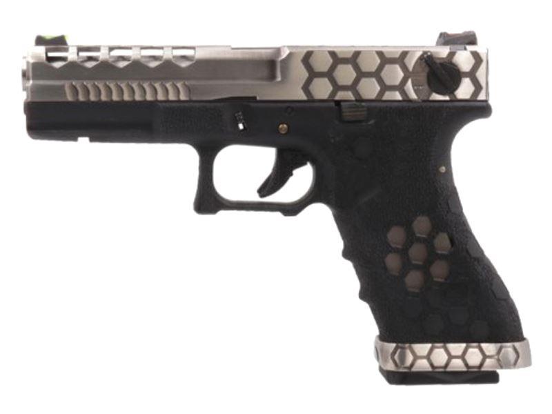 Armorer Works Custom Hex Cut GBB (AW-VX0200 - Silver)