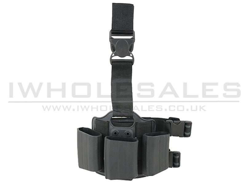 ACM M4/AUG Triple Polymer Drop Leg Magazine Pouch