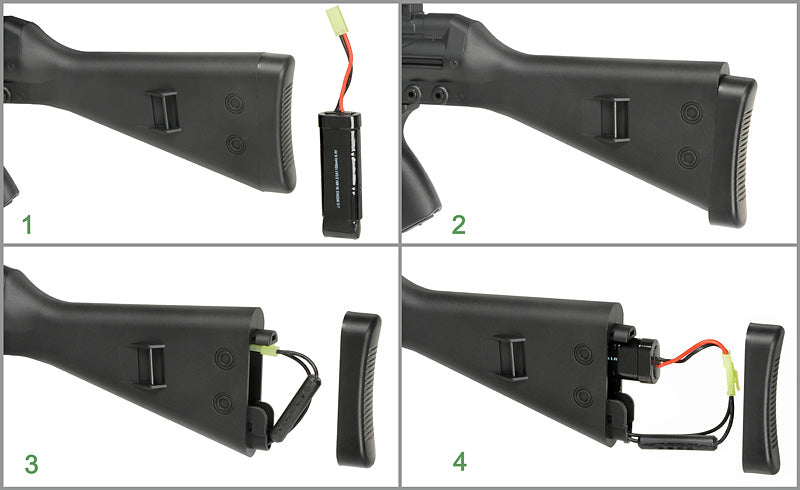 JG T3 RAS AEG (with Battery and Charge - 101 - Black)