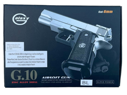 Galaxy G10 Spring Metal Pistol (G10 - Blue)