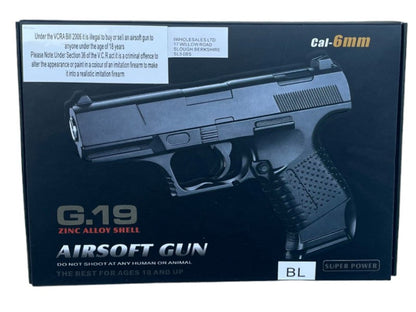 Galaxy G19 Full Metal Spring Pistol (G19 - Blue)