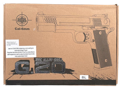 Galaxy G20 Spring Metal Pistol (G20 - Blue)