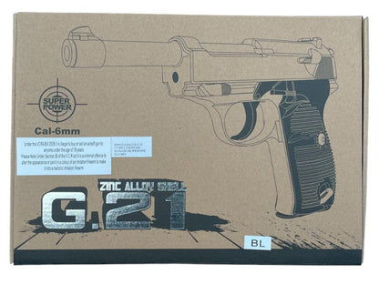 Galaxy G21 Spring Metal Pistol (G21 - Blue)
