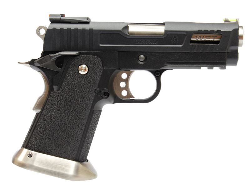 WE HI-CAPA 3.8 Velociraptor GBB Pistol (Black Silde)