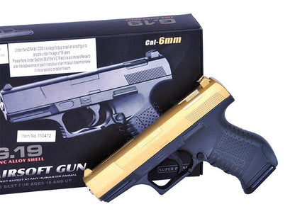 Galaxy G19 Full Metal Spring Pistol (G19-GOLD)