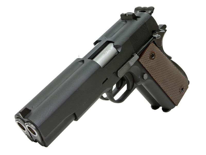 WE 1911 Double Barrel GasBB Pistol (Ful Metal - Black)