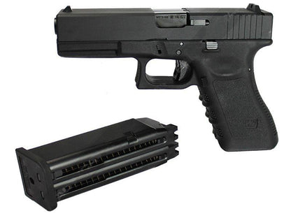 WE 17 Series Pistol Double Barrel GasBB Pistol (Ful Metal - Black)