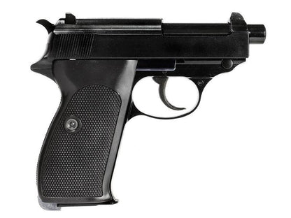 WE WW2S with Silencer Gas Blowback Pistol (Black)