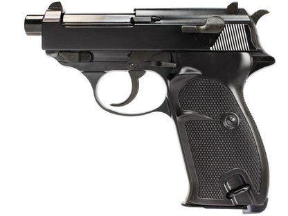 WE WW2S with Silencer Gas Blowback Pistol (Black)