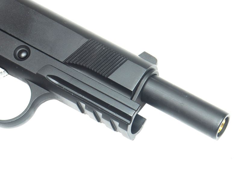 WE 1911 Tactical MEU Gas Blowback Pistol (Railed - Black)
