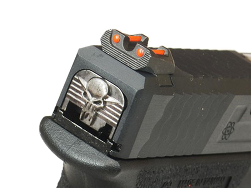 WE Custom 34 Series Pistol (Black Slide and Silver Barrel - Black)