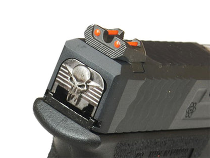 WE Custom 34 Series Pistol (Black Slide and Silver Barrel - Black)