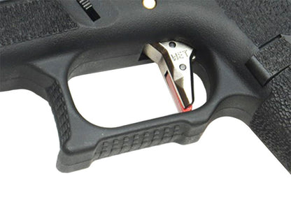 WE Custom 34 Series Pistol (Black Slide and Silver Barrel - Black)