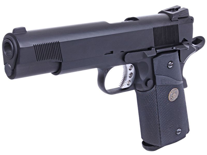 WE 1911 MEU Black Gas Blowback Pistol (Full Metal)