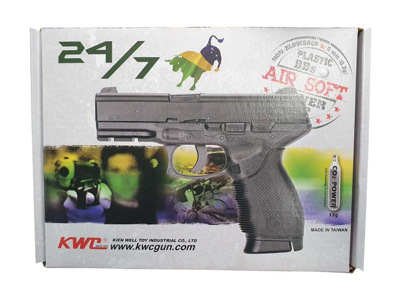 KWC TRS PT 24/7 Co2 Pistol (Non-Blowback - ABS Slide - Black KWC-KC-46HN)