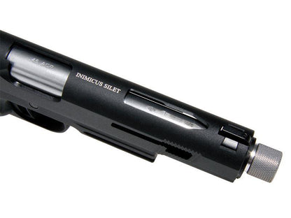 Secutor - Rudis XI - 1911 Custom Pistol (Silver Barrel - Co2 Powered - Gas Ready - Black)