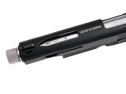 Secutor - Rudis XI - 1911 Custom Pistol (Silver Barrel - Co2 Powered - Gas Ready - Black)