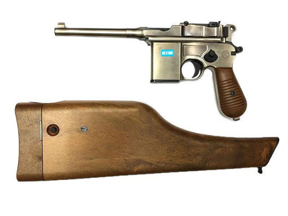 WE 712 Gas Pistol (with Stock & Case in 1 - Silver - WE-712)