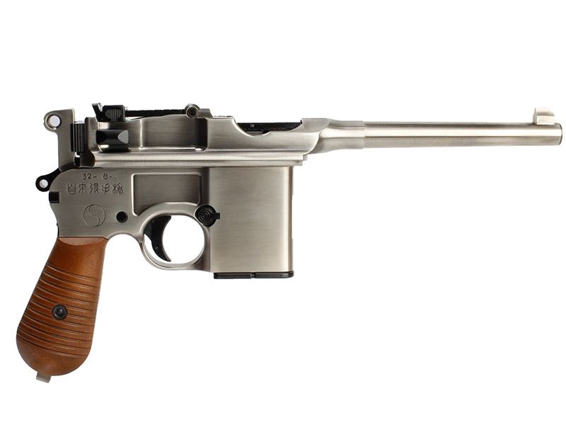 WE 712 Gas Pistol (with Stock & Case in 1 - Silver - WE-712)