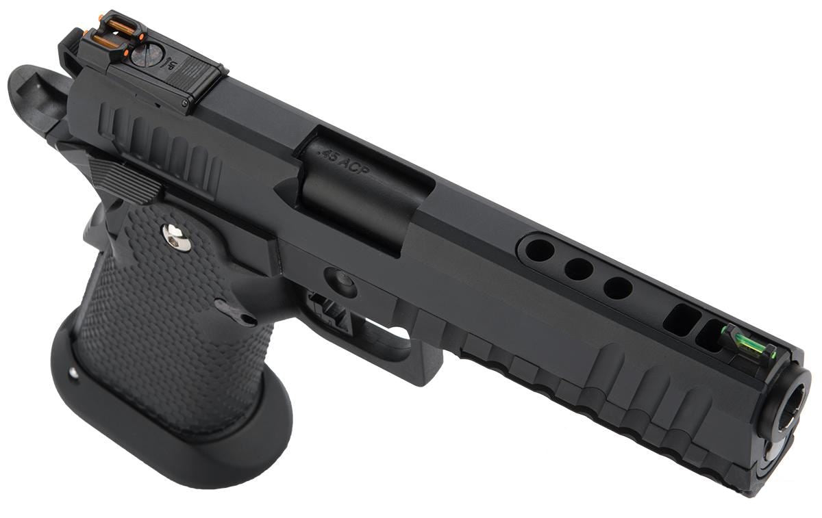 Armorer Works Custom Black Ace Hi-Capa GBBP (Full Black Slide - Black Frame - Black Barrel - AW-HX2003)