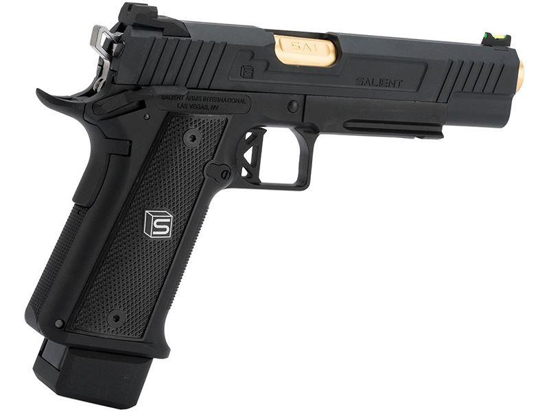 Salient Arms International by EMG 2011 DS 5.1 Gas Pistol (Gold Barrel - Black - 5.1)