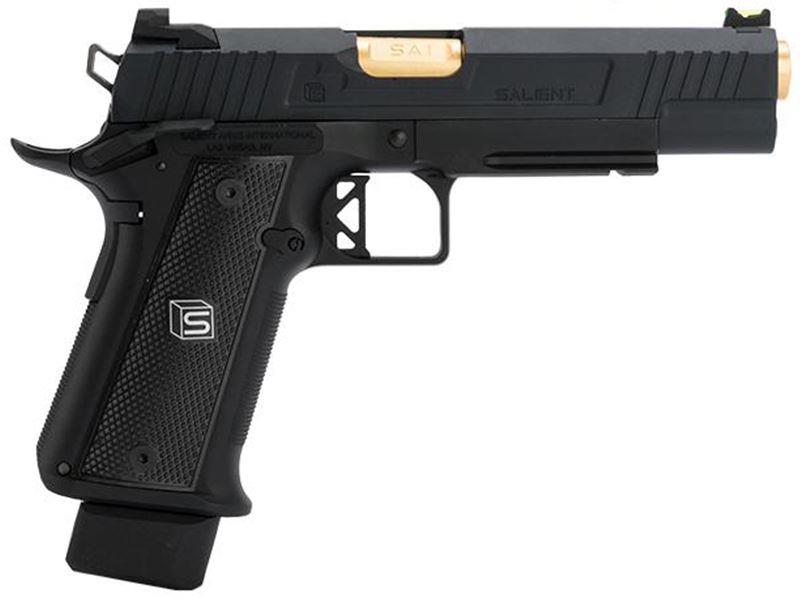 Salient Arms International by EMG 2011 DS 5.1 Gas Pistol (Gold Barrel - Black - 5.1)