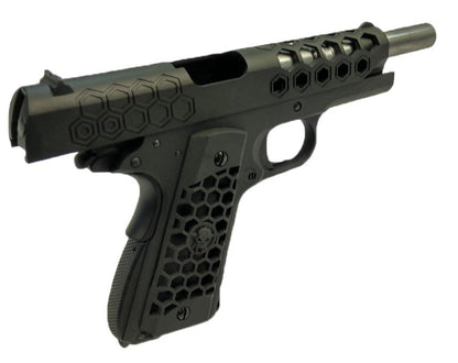 WE 1911 Hex Cut GBB Pistol (Black)