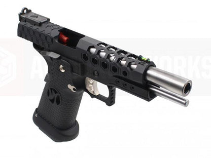 Armorer Works Custom Hex Cut GBBP (Black Slide - Black Frame - AW-HX2502)