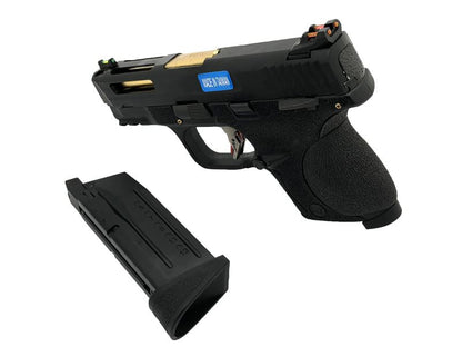 WE Custom Big Bird Black (Black Slide and Gold Barrel - Cut Slide - Compact)