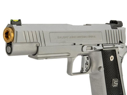 Salient Arms International by EMG 2011 DS 5.1 Gas Pistol (Gold Barrel - Silver - 5.1)