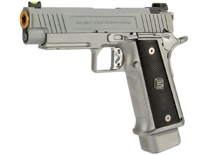 Salient Arms International by EMG 2011 DS 4.3 Gas Pistol (Gold Barrel - Silver - 4.3)