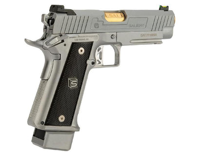 Salient Arms International by EMG 2011 DS 4.3 Gas Pistol (Gold Barrel - Silver - 4.3)